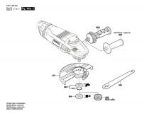 Bosch 3 601 H91 C01 Gws 22-230 Lvi Angle Grinder 230 V / Eu Spare Parts